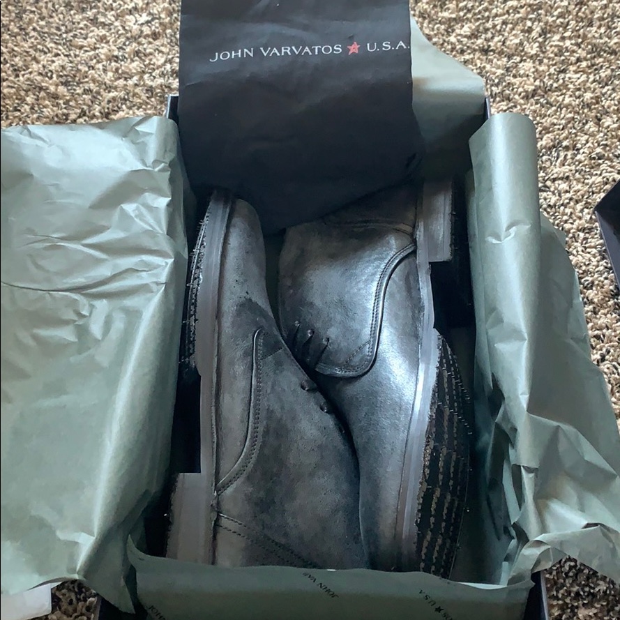John Varvatos Portland Chukka Black Size 13 Brand New
